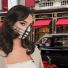 Designer Inspired Tartan Plaid Reusable Face Mask Covering - Beige