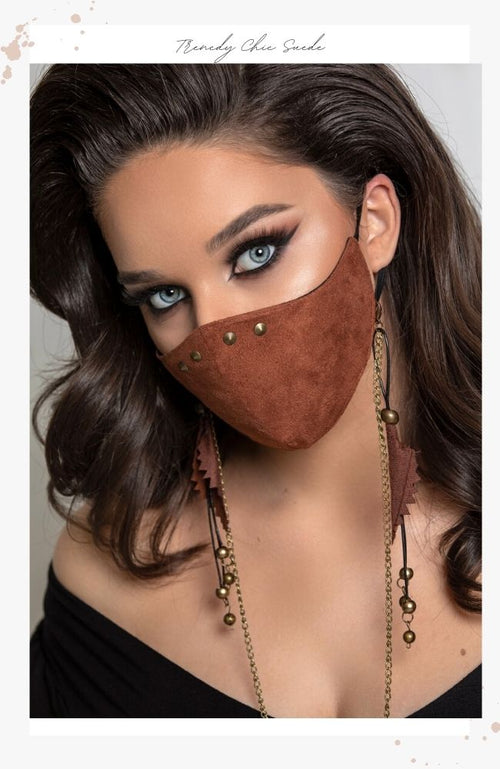 Reusable cognac face masks for women