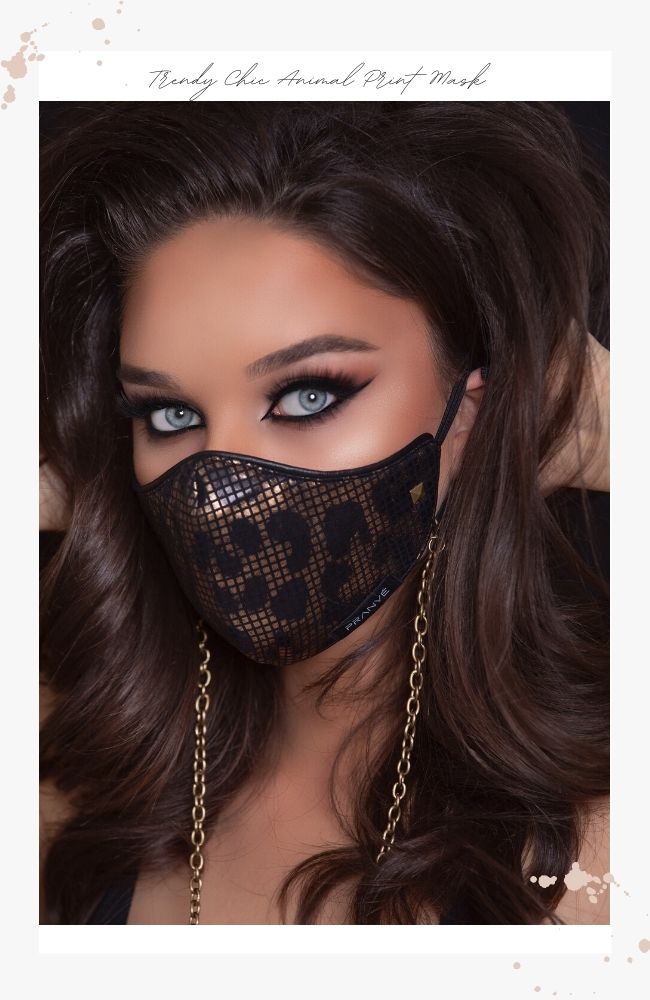 Snake skin face mask for women